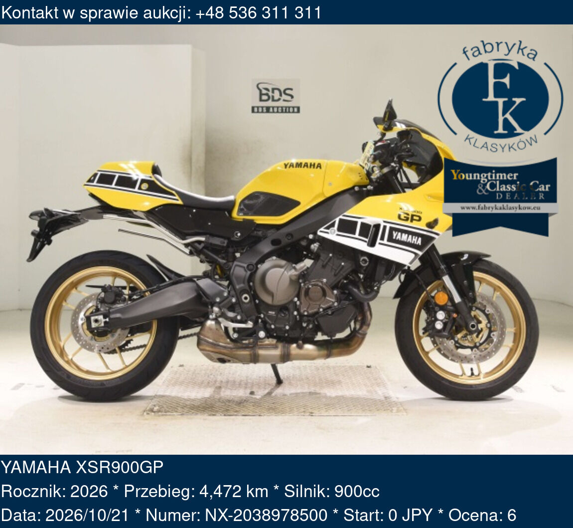 YAMAHA XSR900GP 2026 - zdjęcie 2