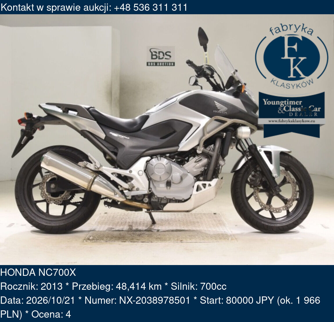 HONDA NC700X 2013 - zdjęcie 2