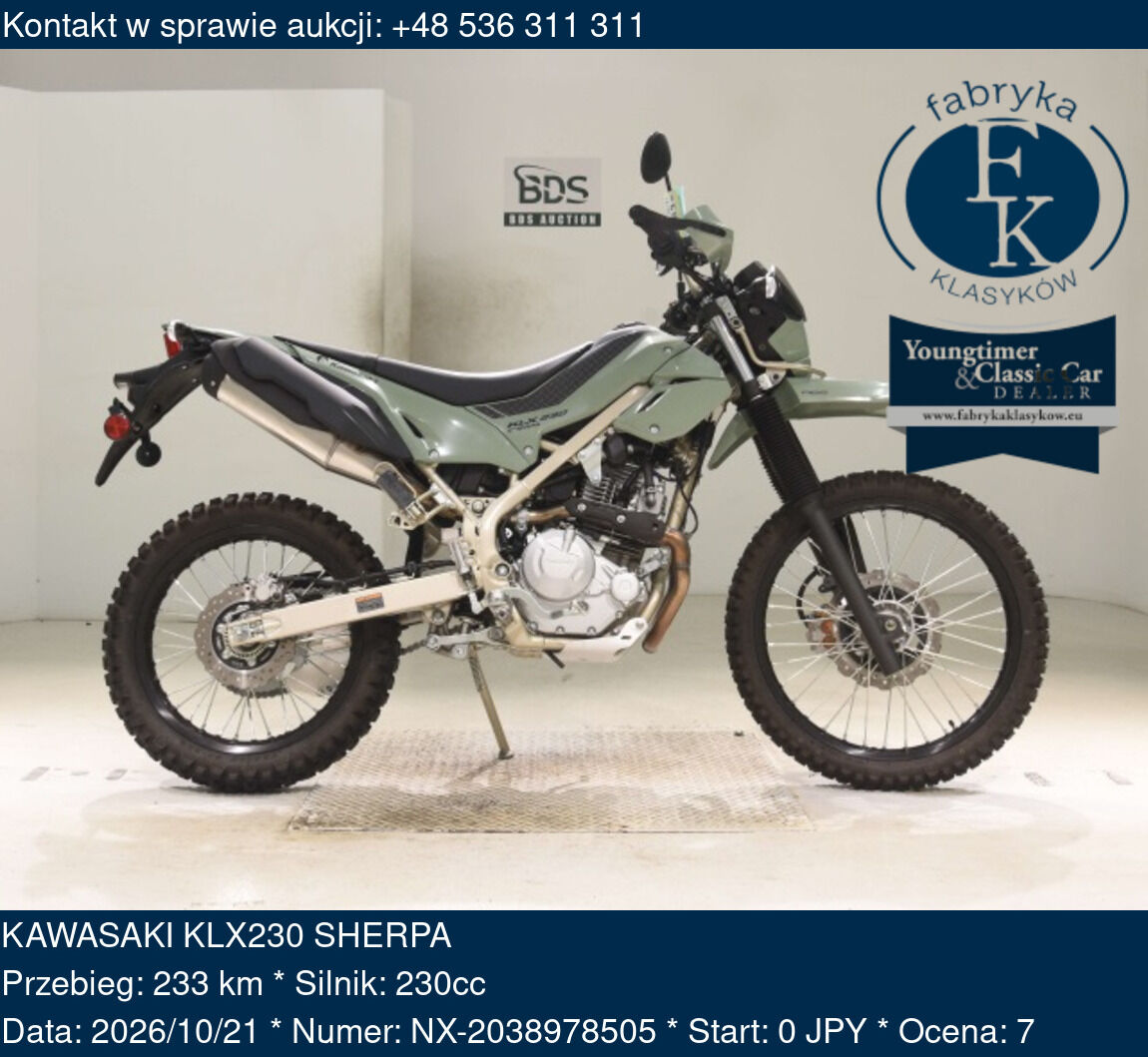 KAWASAKI KLX230 SHERPA - zdjęcie 2