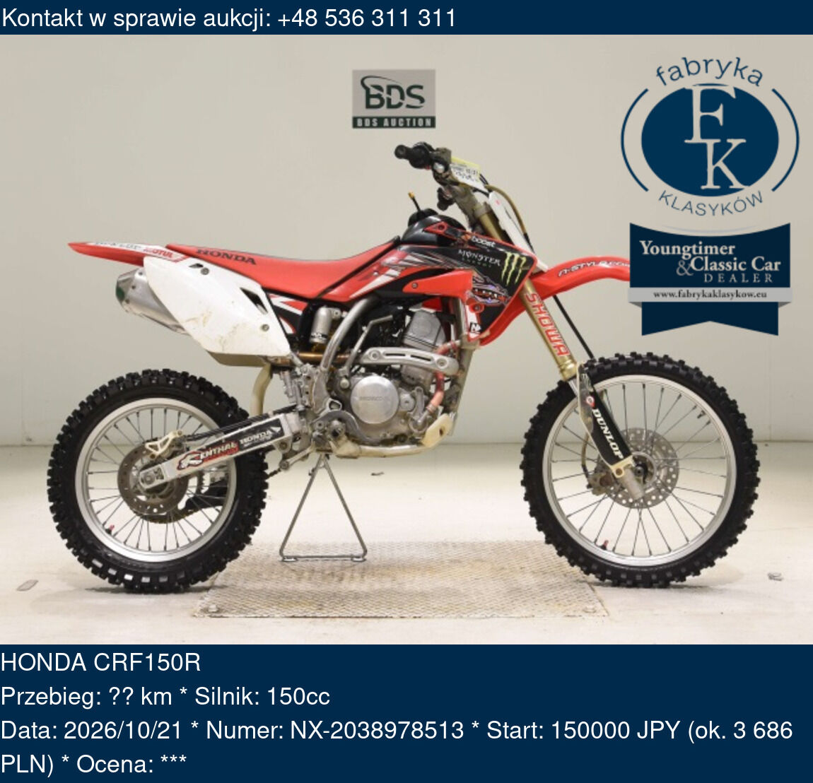 HONDA CRF150R  - zdjęcie 2