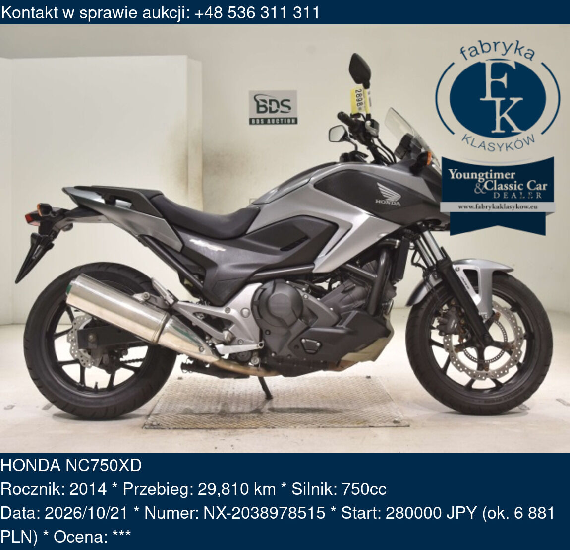 HONDA NC750XD 2014 - zdjęcie 2