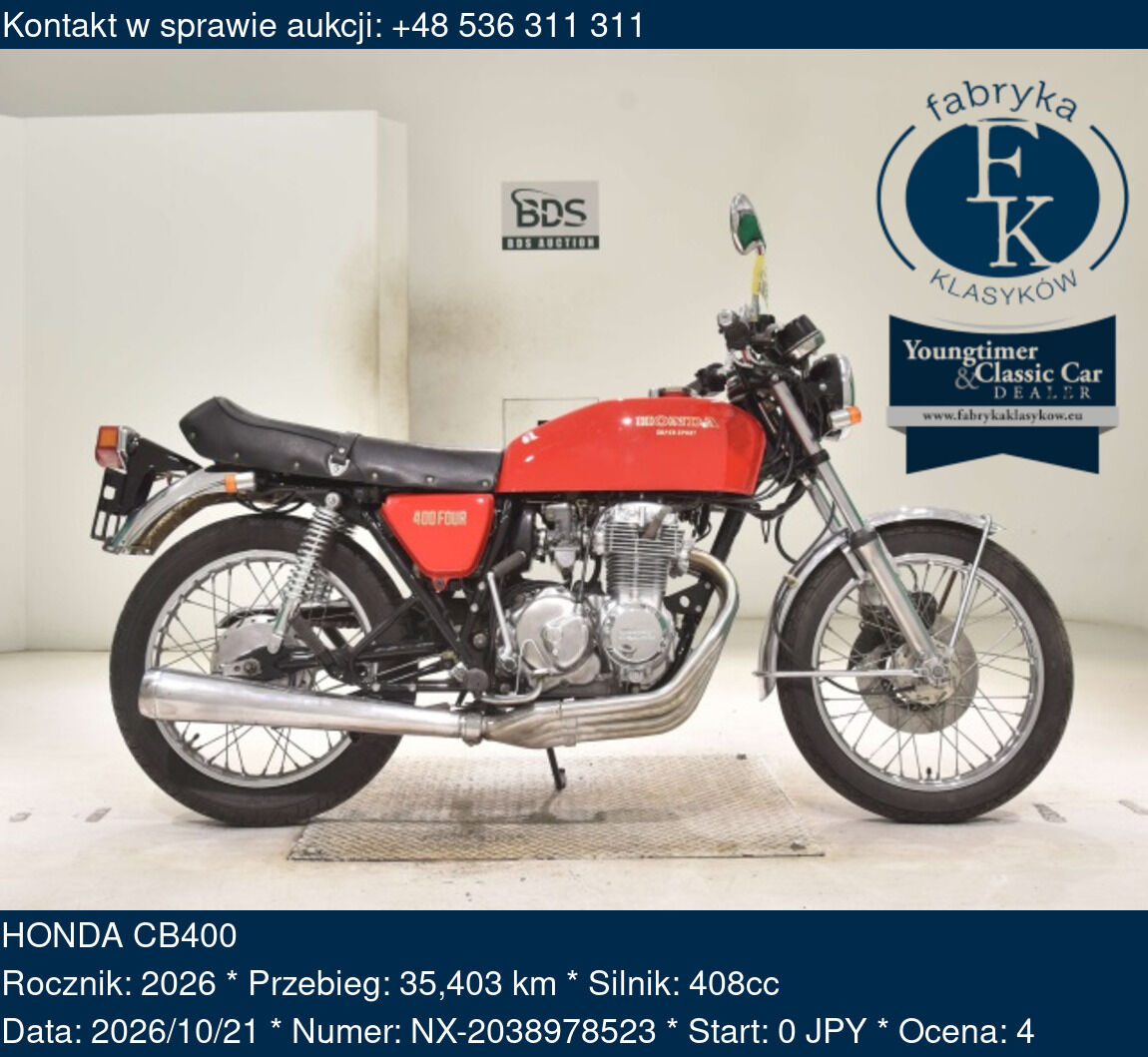 HONDA CB400 2026 - zdjęcie 2