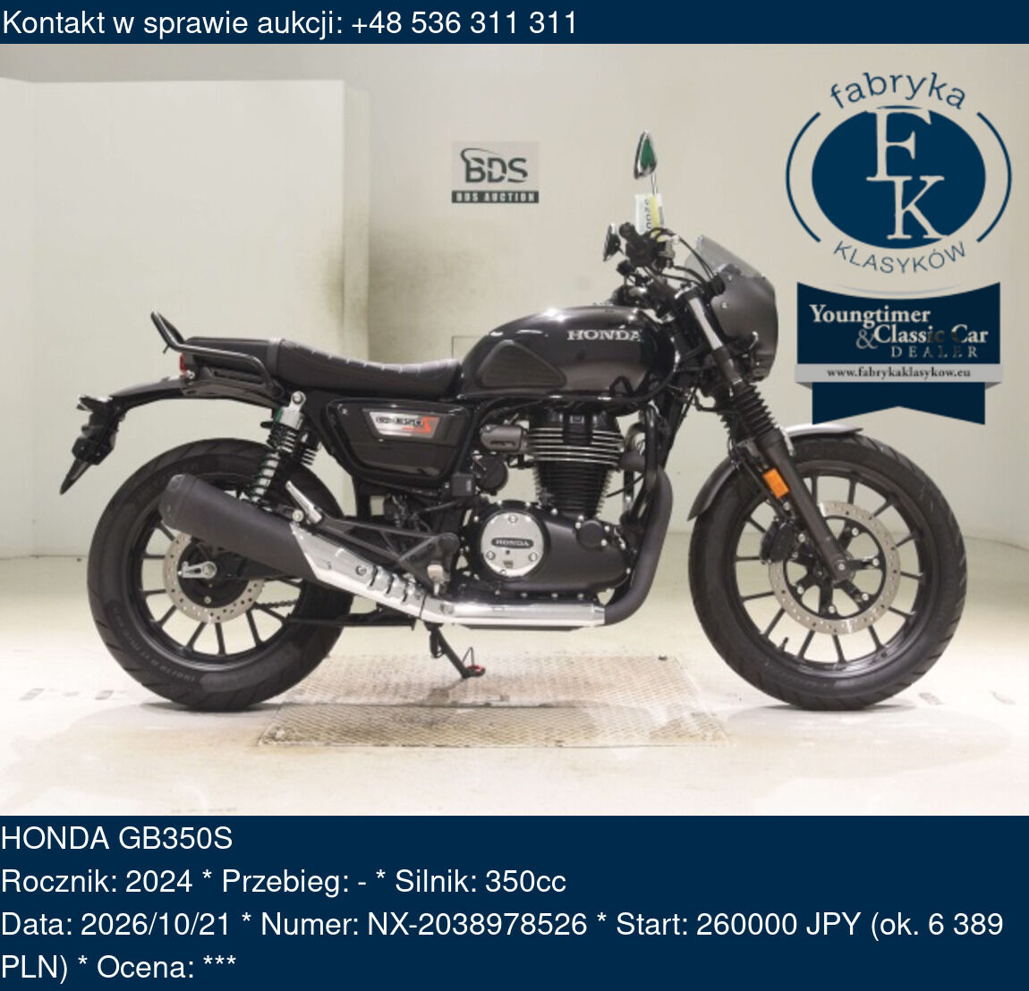 HONDA GB350S 2024 - zdjęcie 2