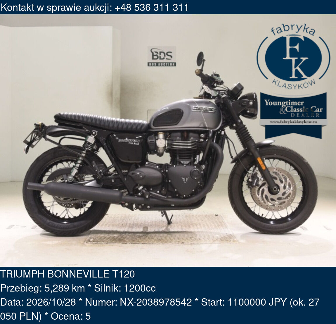 TRIUMPH BONNEVILLE T120  - zdjęcie 2