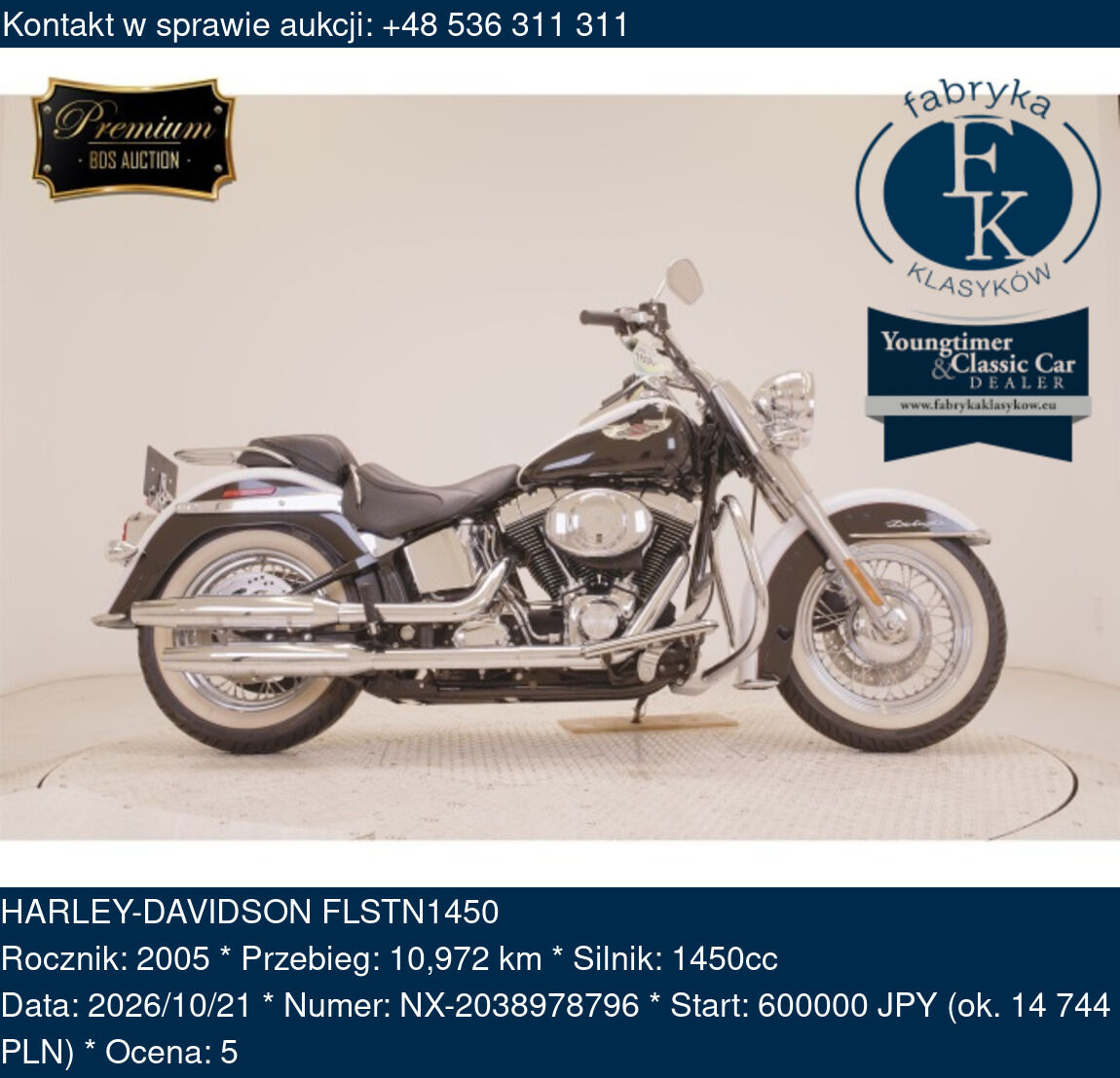 HARLEY-DAVIDSON FLSTN1450 2005 - zdjęcie 2