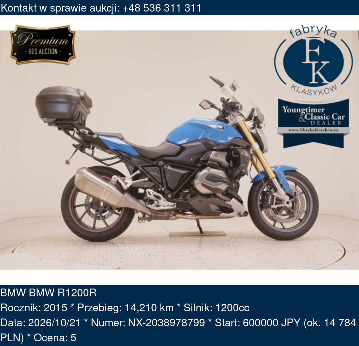 BMW BMW R1200R 2015 - zdjęcie 2