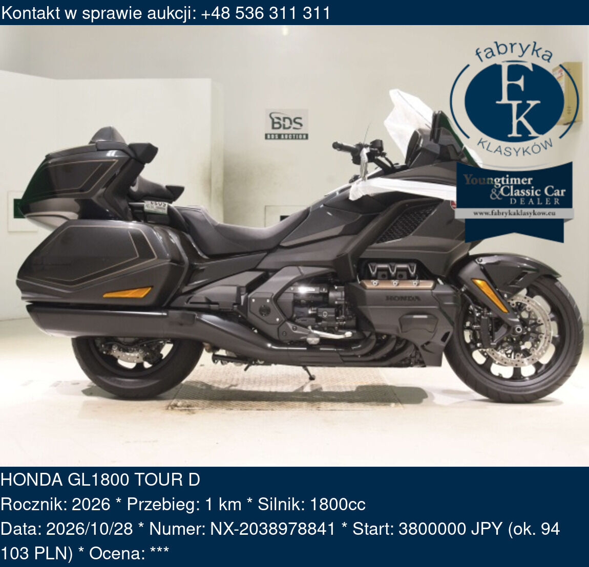 HONDA GL1800 TOUR D 2026 - zdjęcie 2