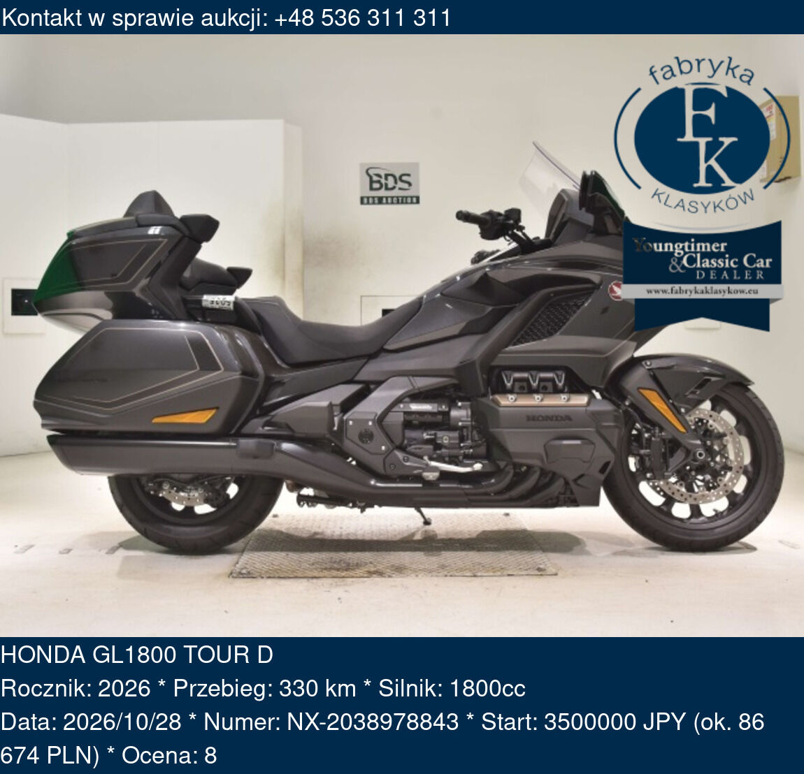 HONDA GL1800 TOUR D 2026 - zdjęcie 2