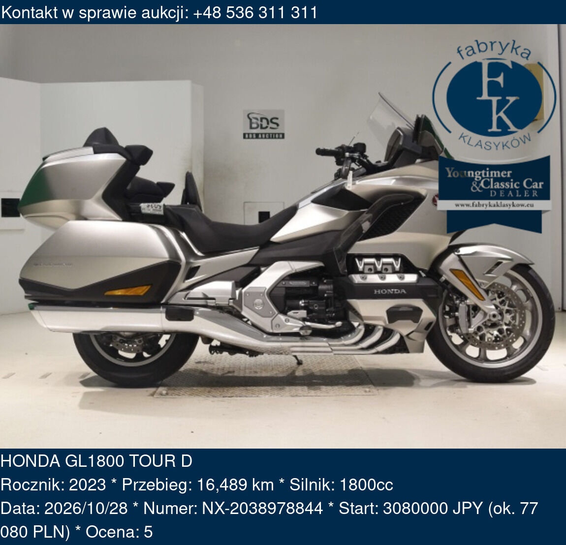 HONDA GL1800 TOUR D 2023 - zdjęcie 2