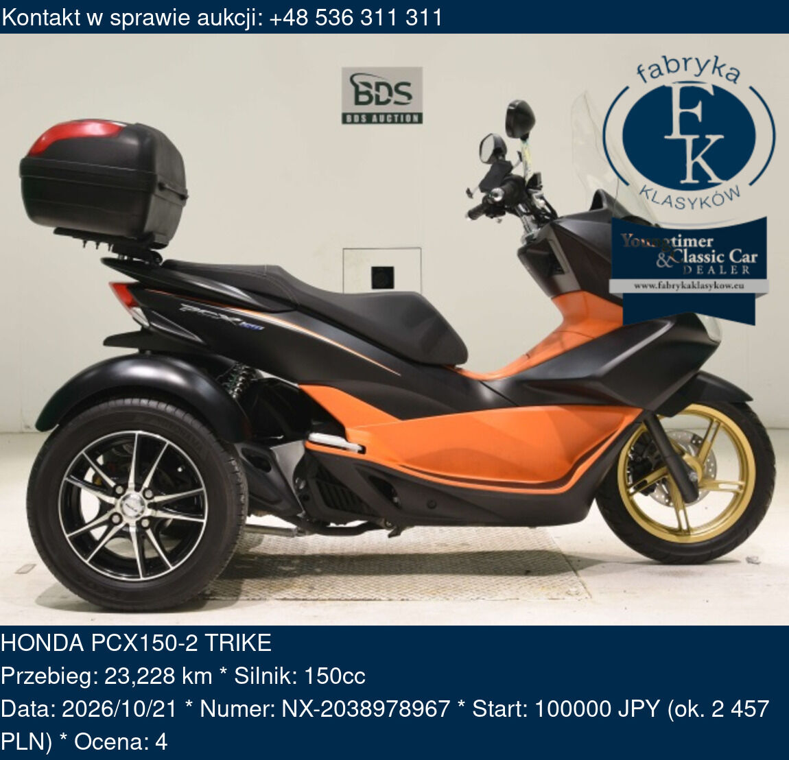 HONDA PCX150-2 TRIKE  - zdjęcie 2