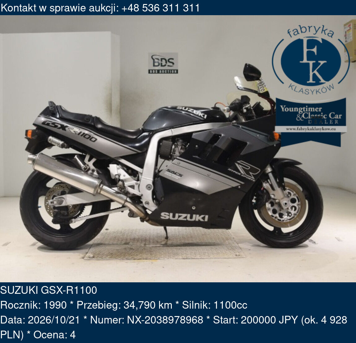 SUZUKI GSX-R1100 1990 - zdjęcie 2