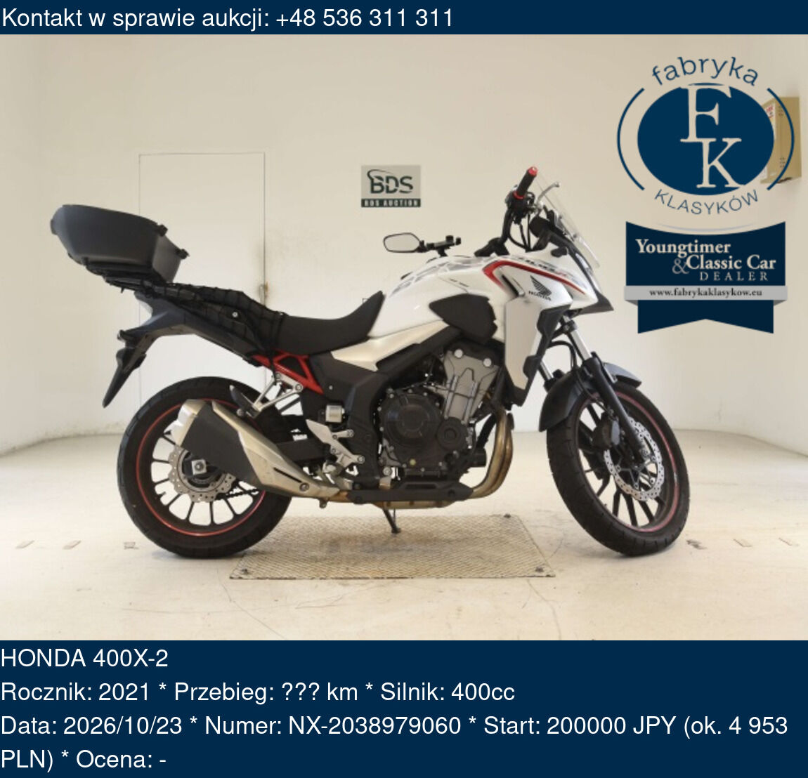 HONDA 400X-2 2021 - zdjęcie 2