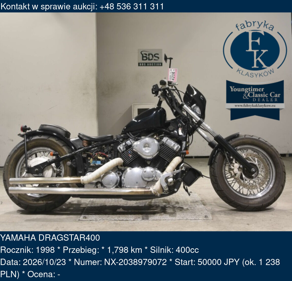 YAMAHA DRAGSTAR400 1998 - zdjęcie 2