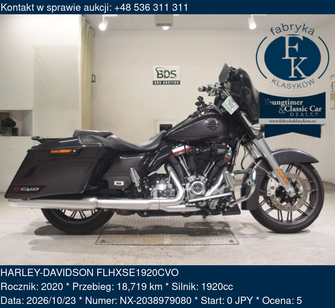 HARLEY-DAVIDSON FLHXSE1920CVO 2020 - zdjęcie 2