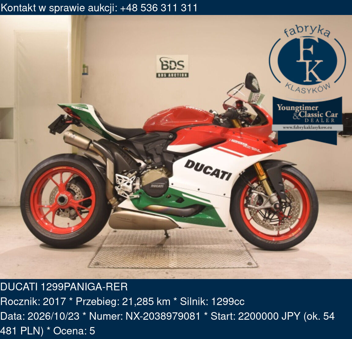 DUCATI 1299PANIGA-RER 2017 - zdjęcie 2