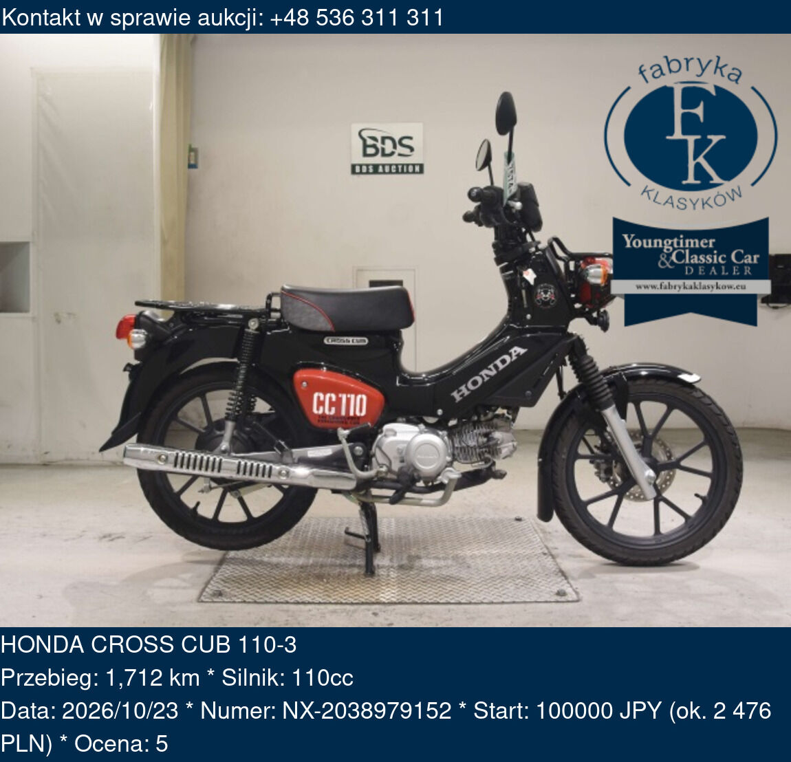 HONDA CROSS CUB 110-3 - zdjęcie 2