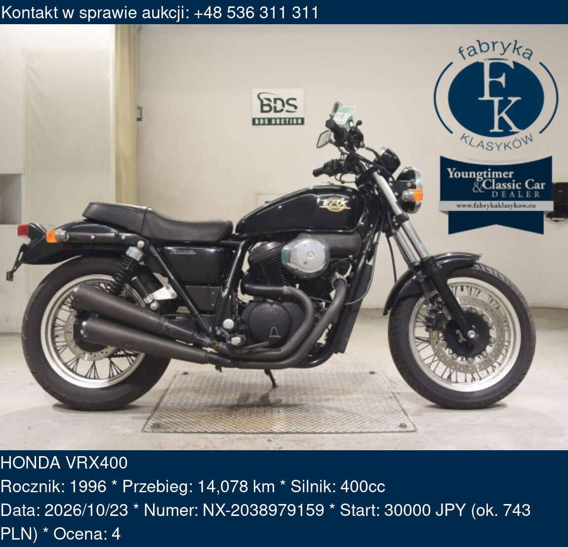 HONDA VRX400 1996 - zdjęcie 2
