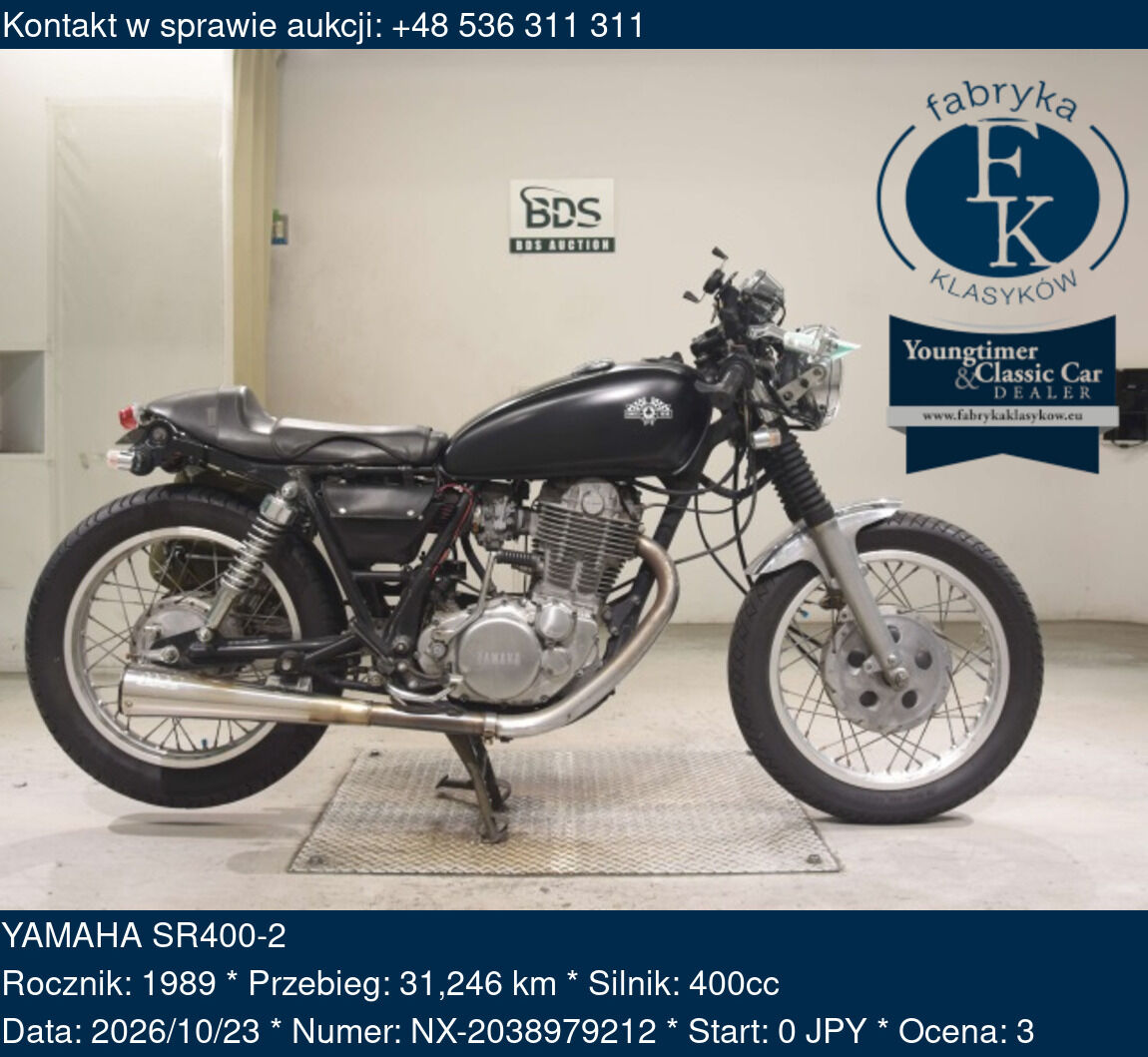 YAMAHA SR400-2 1989 - zdjęcie 2