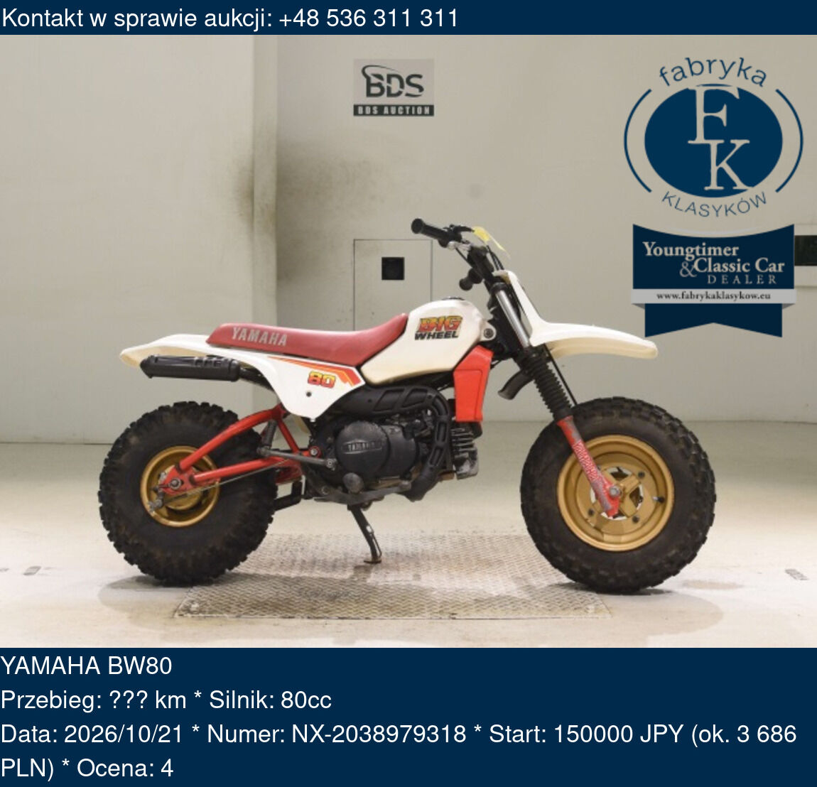 YAMAHA BW80  - zdjęcie 2