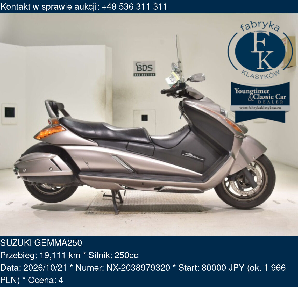 SUZUKI GEMMA250 - zdjęcie 2