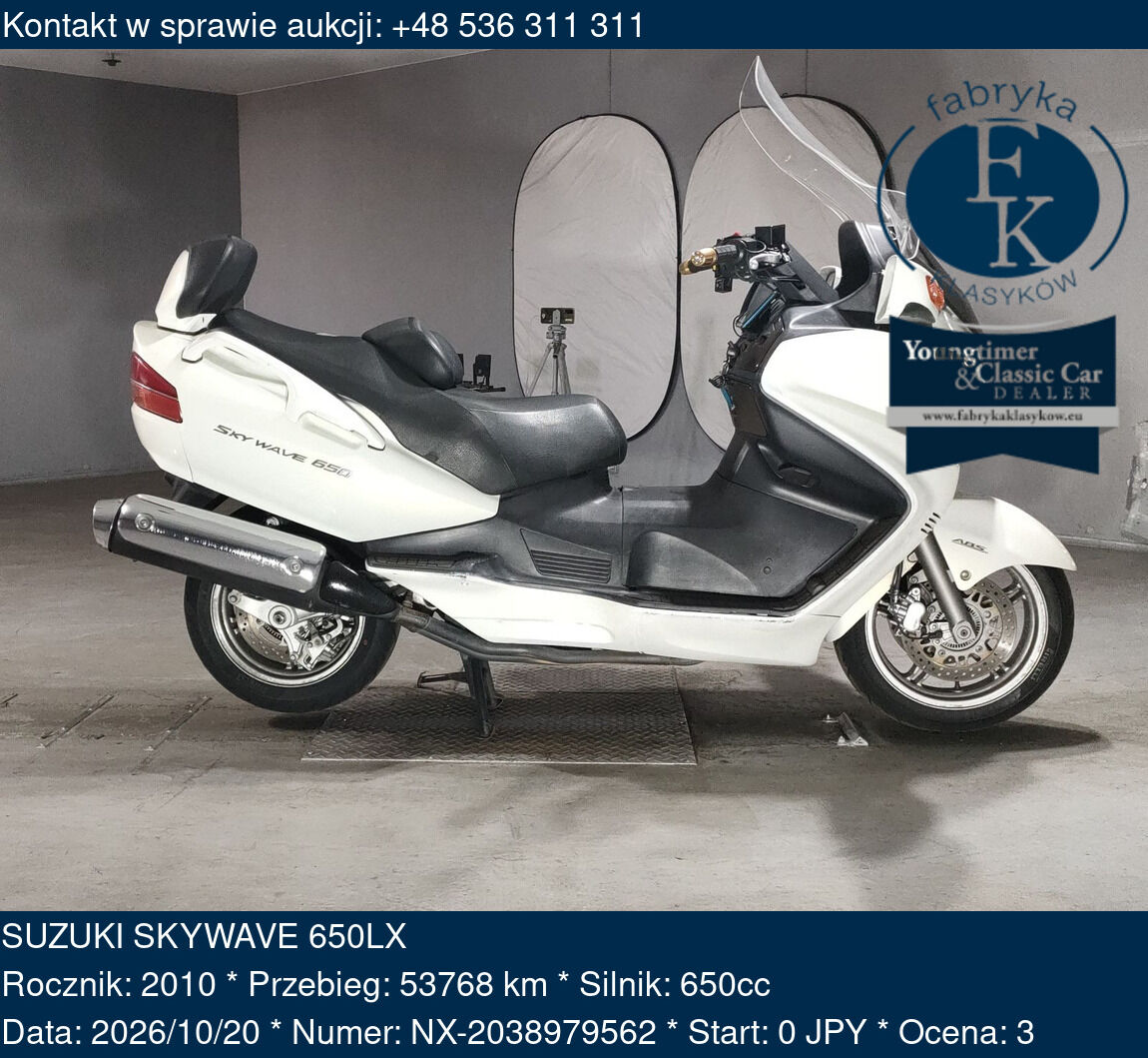 SUZUKI SKYWAVE 650LX 2010 - zdjęcie 2