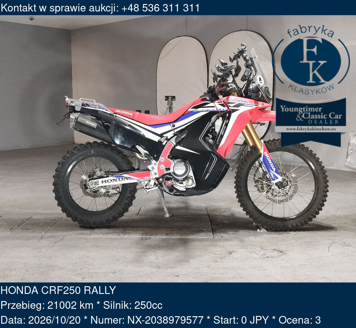 HONDA CRF250 RALLY  - zdjęcie 2