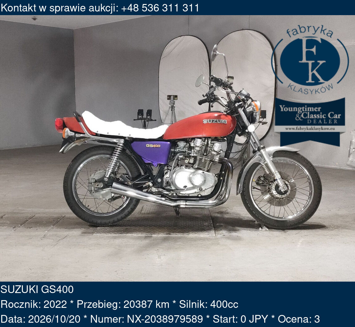SUZUKI GS400 2022 - zdjęcie 2