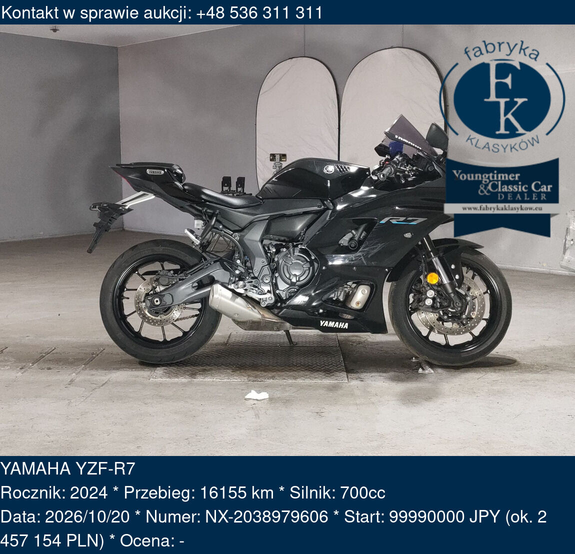 YAMAHA YZF-R7 2024 - zdjęcie 2