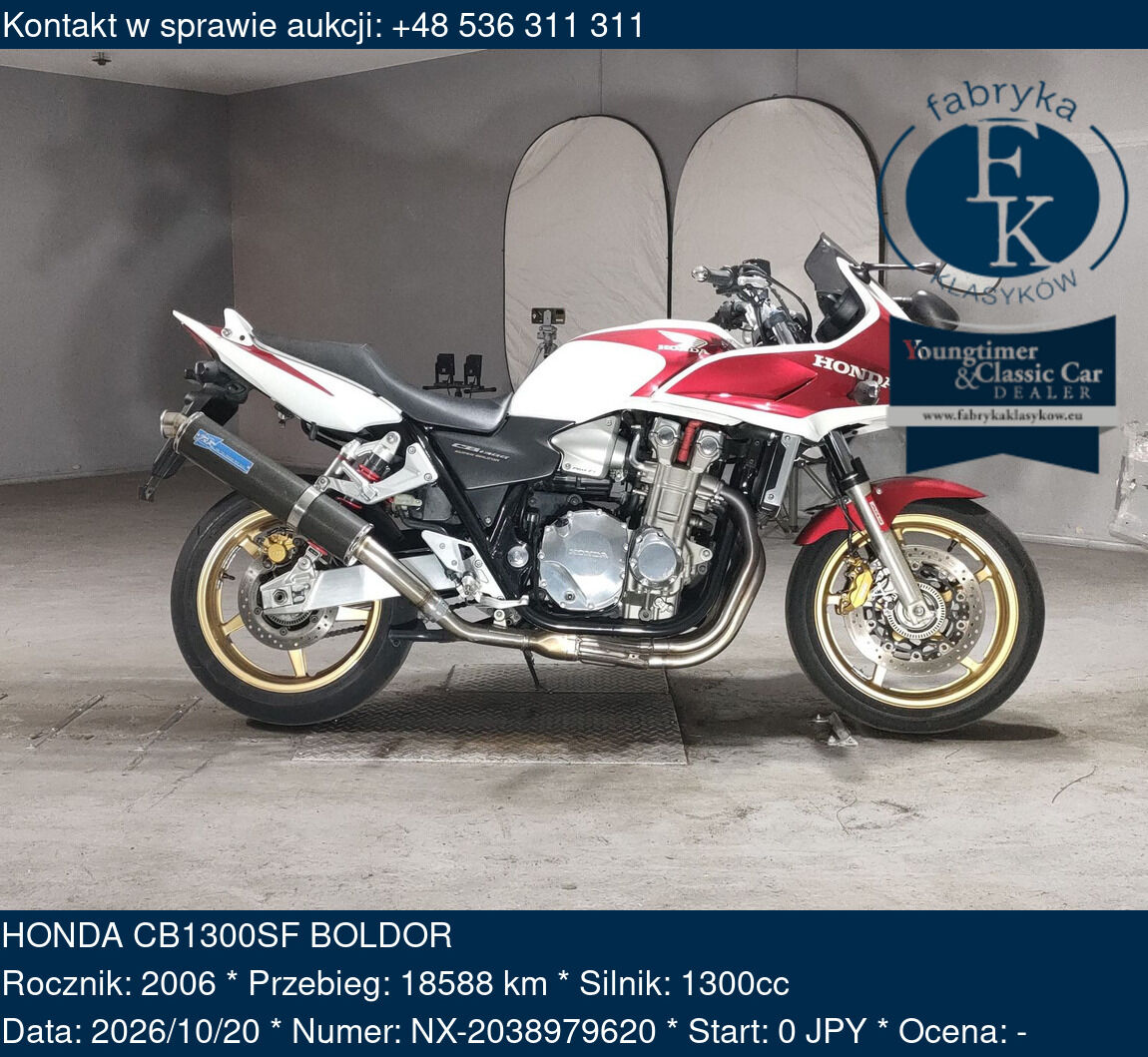 HONDA CB1300SF BOLDOR 2006 - zdjęcie 2