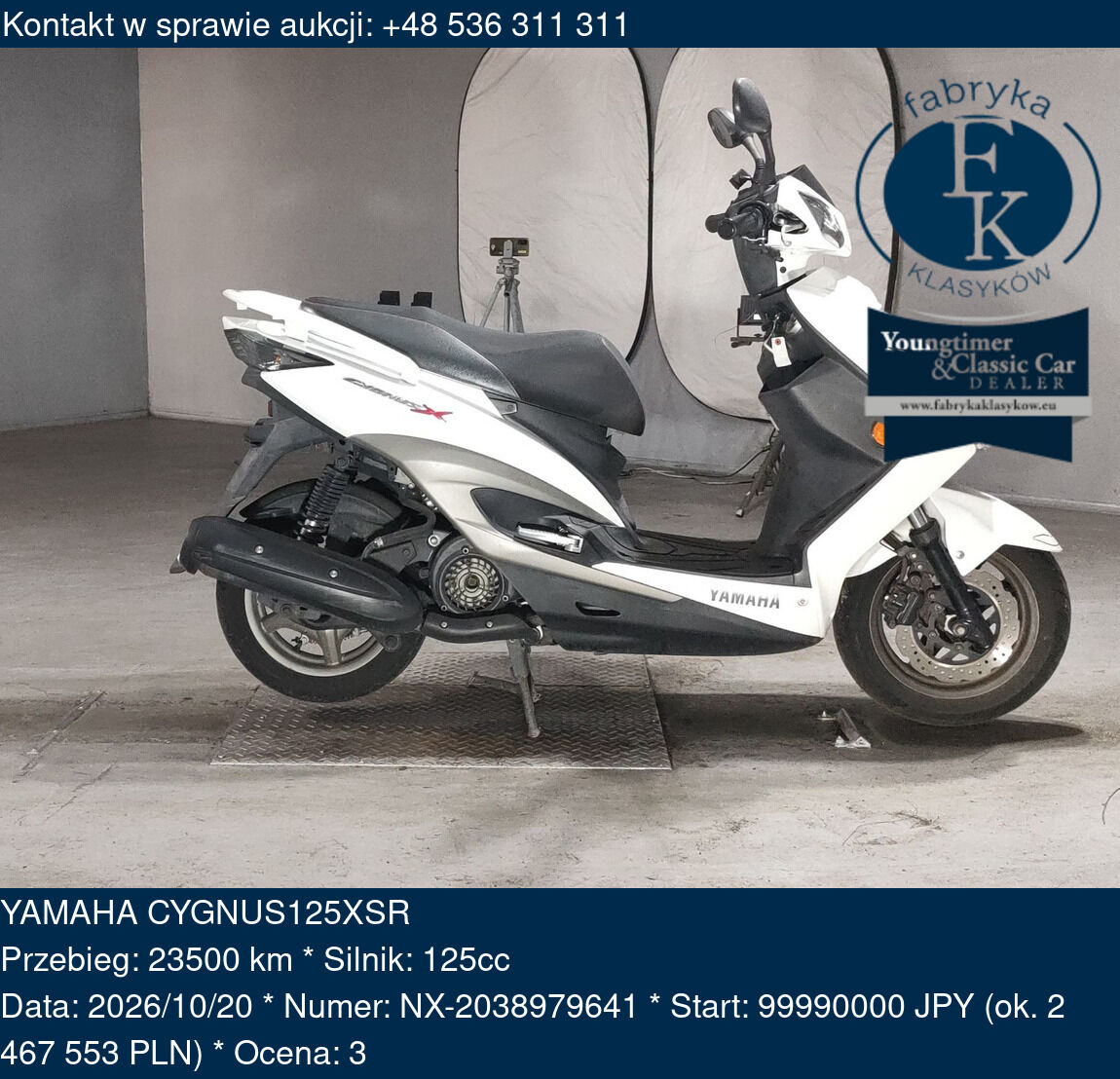 YAMAHA CYGNUS125XSR  - zdjęcie 2