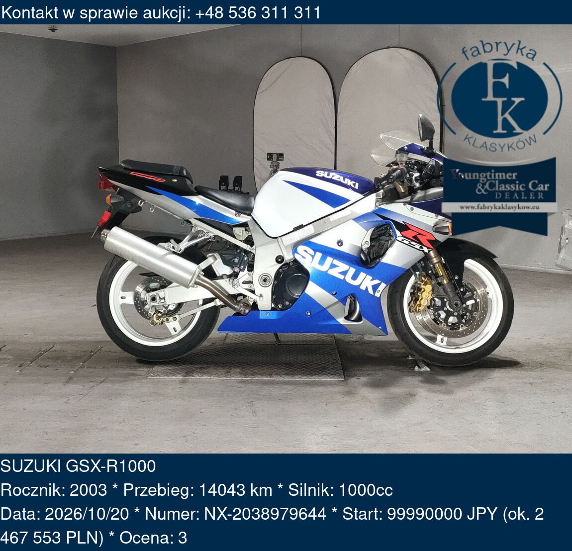 SUZUKI GSX-R1000 2003 - zdjęcie 2