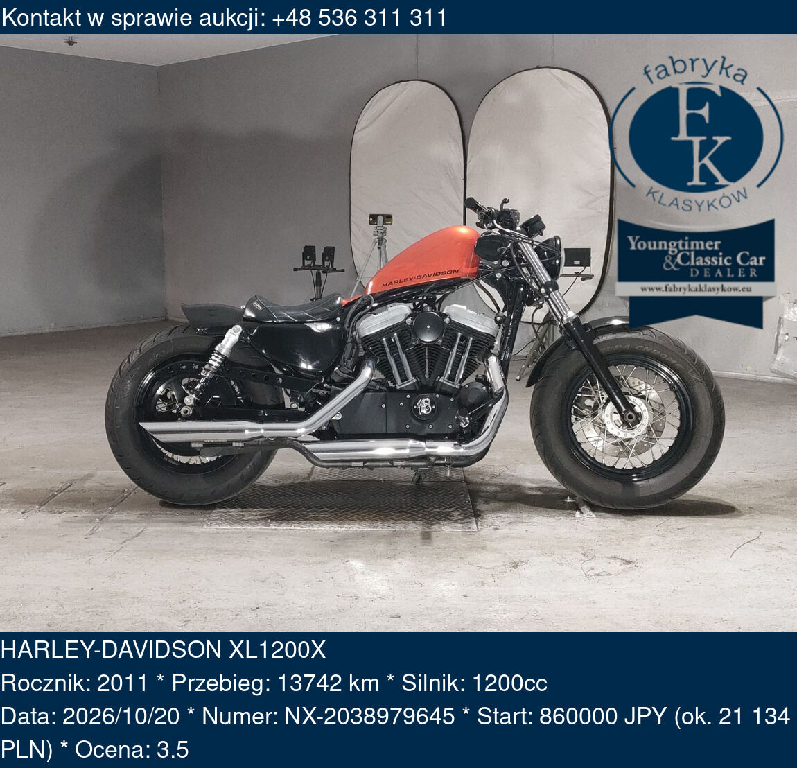 HARLEY-DAVIDSON XL1200X 2011 - zdjęcie 2