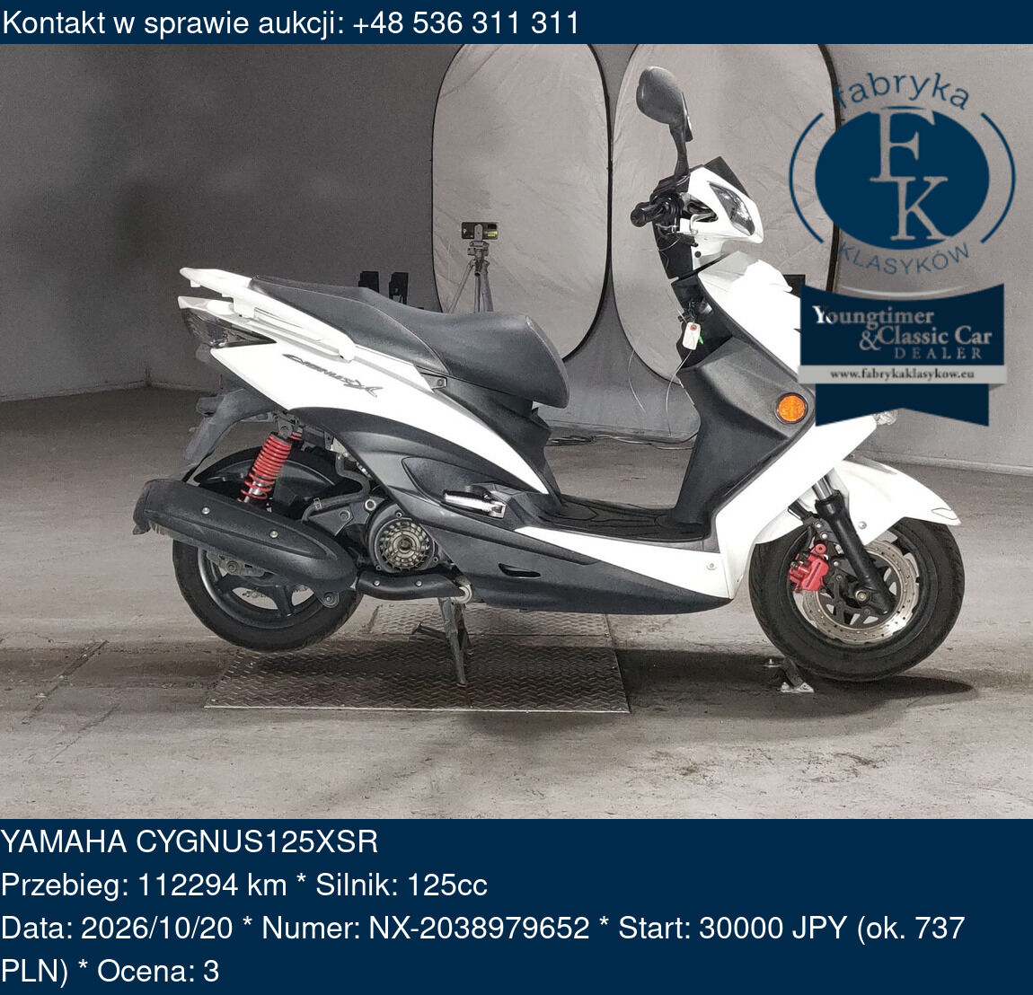 YAMAHA CYGNUS125XSR  - zdjęcie 2