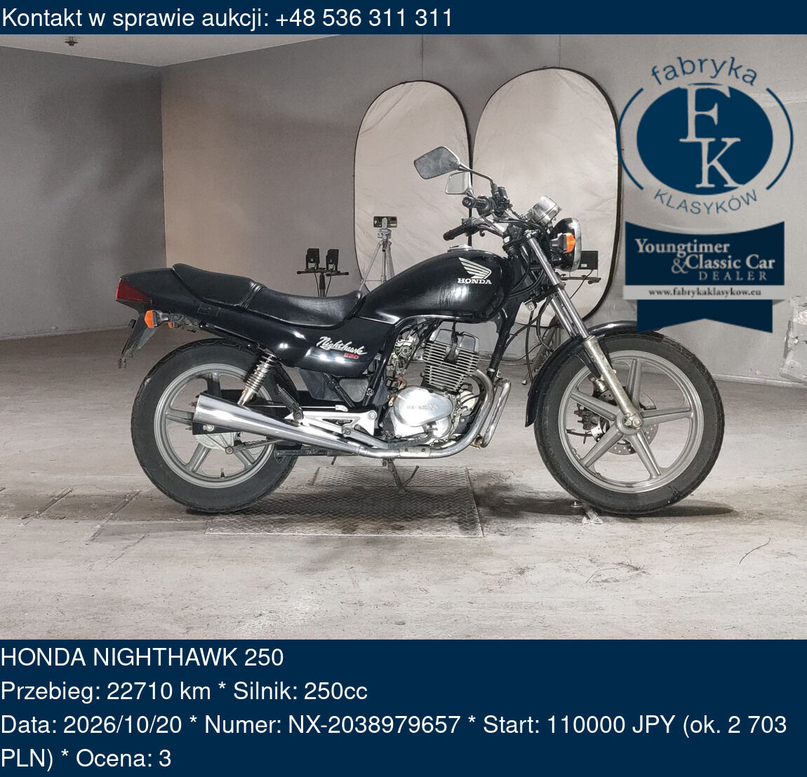 HONDA NIGHTHAWK 250  - zdjęcie 2