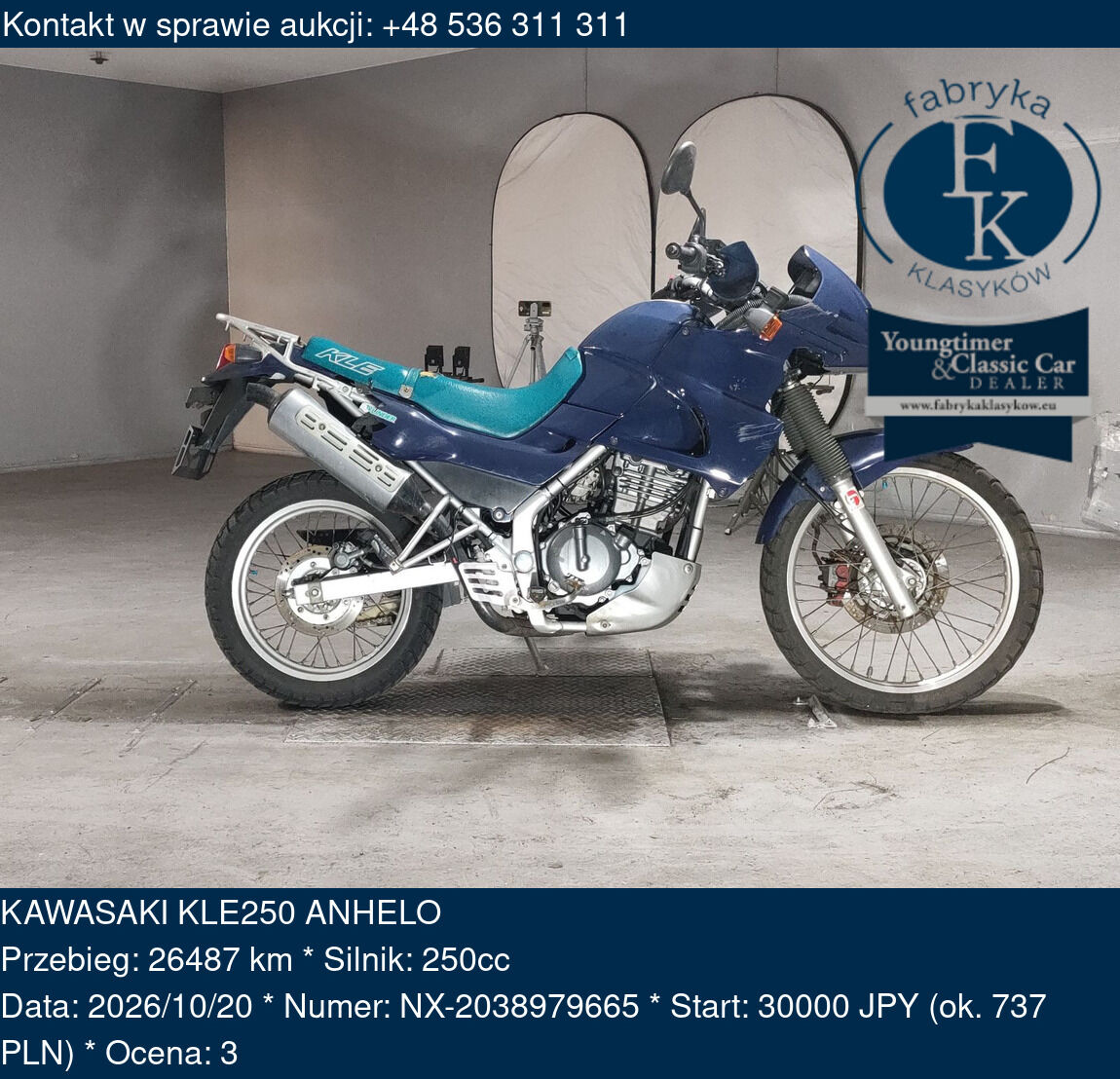 KAWASAKI KLE250 ANHELO  - zdjęcie 2