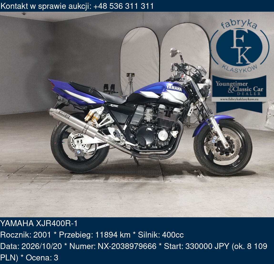 YAMAHA XJR400R-1 2001 - zdjęcie 2