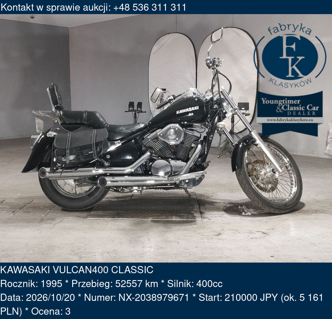 KAWASAKI VULCAN400 CLASSIC 1995 - zdjęcie 2