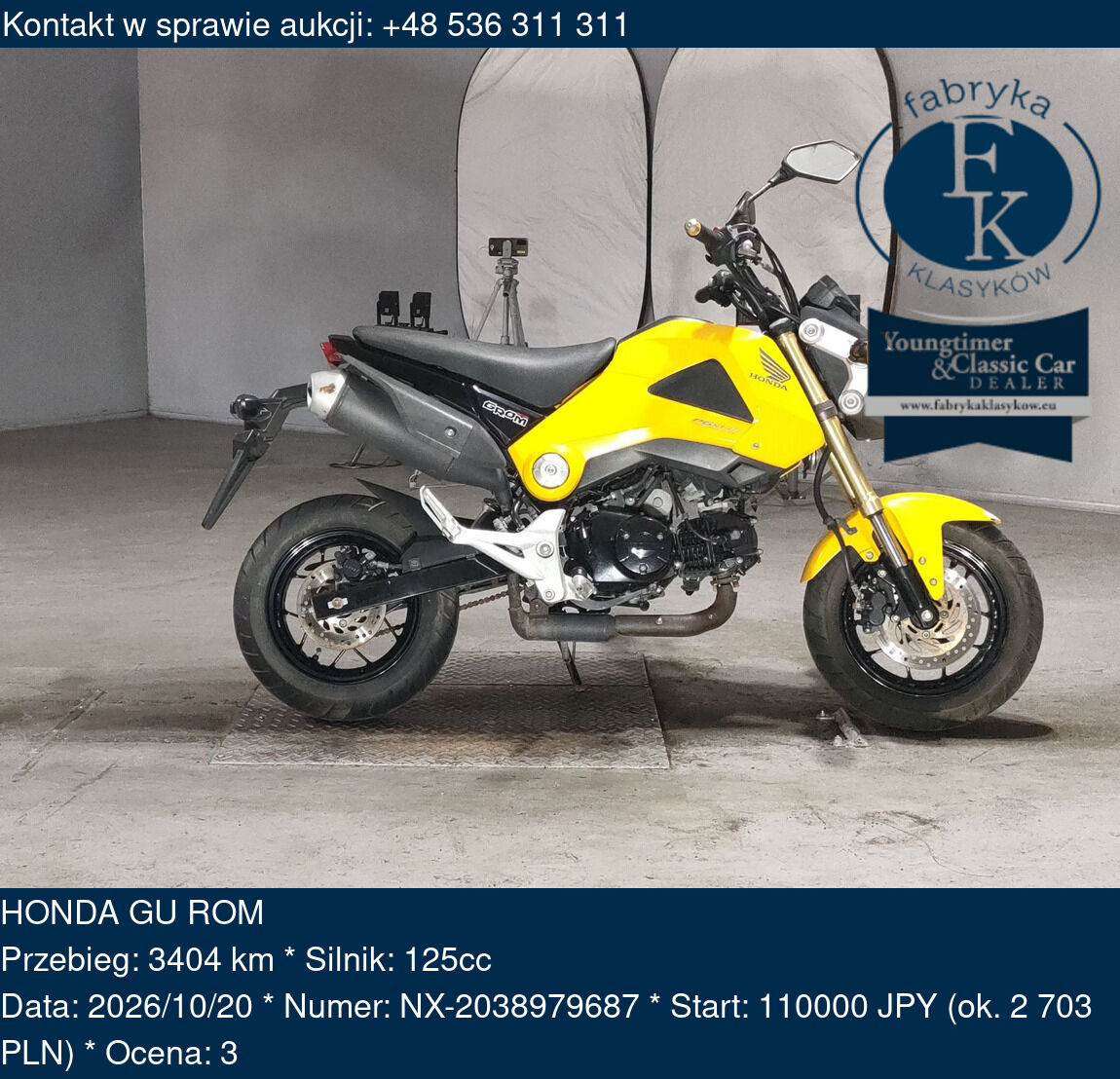 HONDA GU ROM  - zdjęcie 2