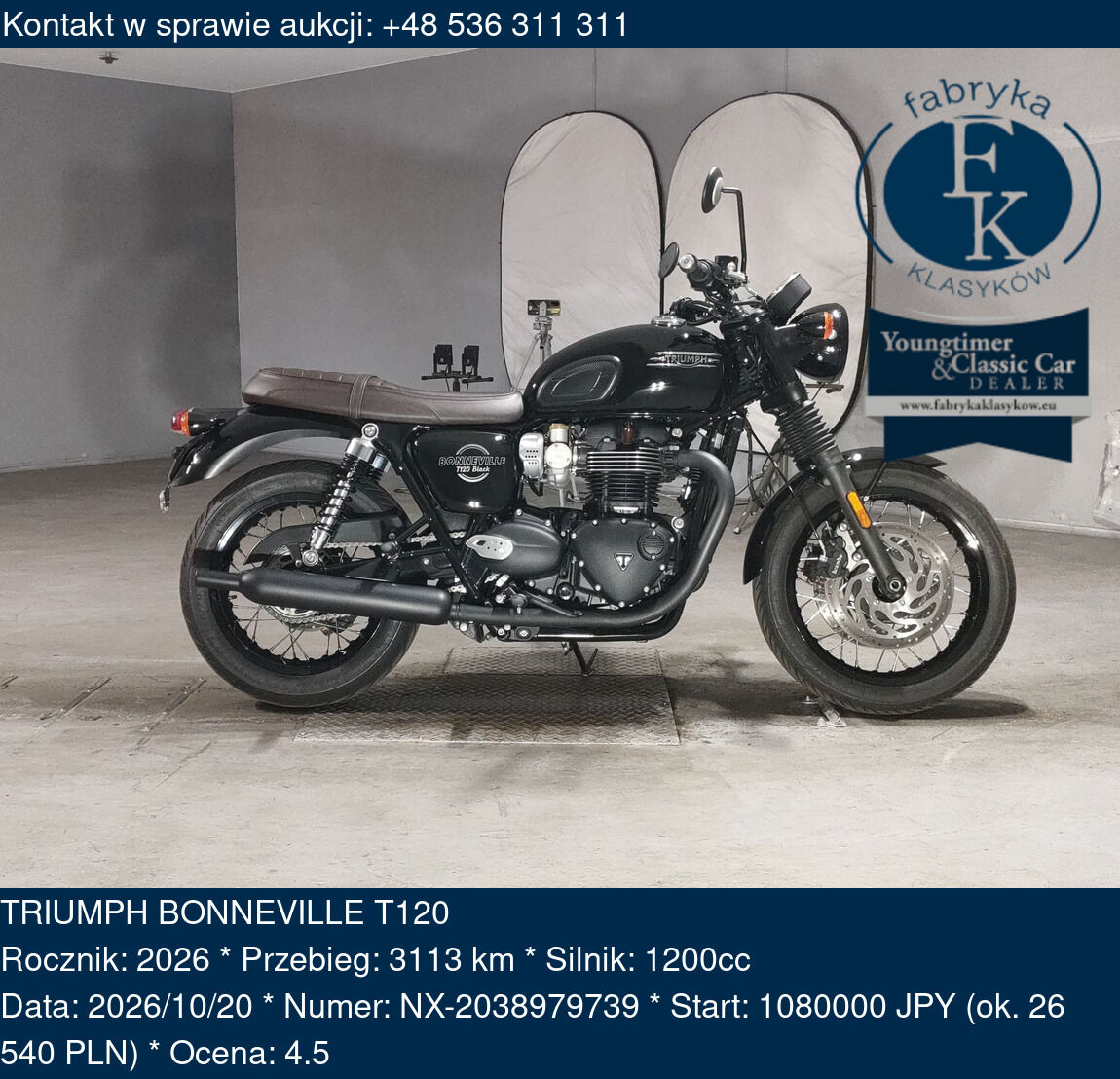 TRIUMPH BONNEVILLE T120 2026 - zdjęcie 2