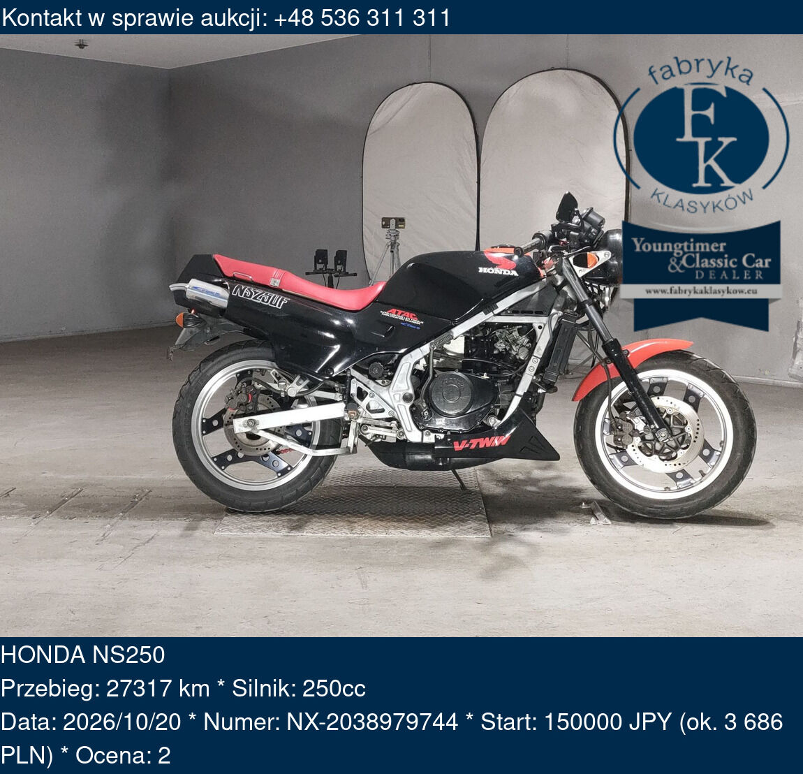 HONDA NS250  - zdjęcie 2