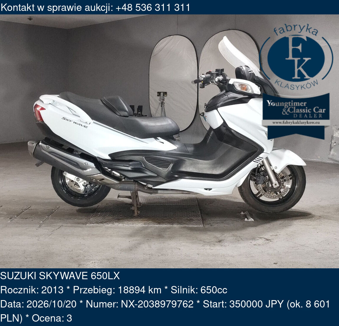 SUZUKI SKYWAVE 650LX 2013 - zdjęcie 2