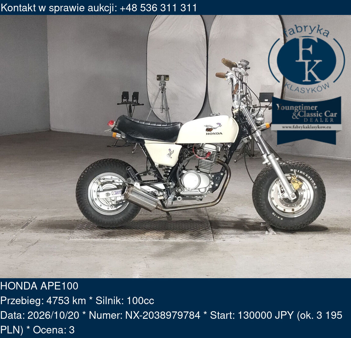 HONDA APE100  - zdjęcie 2