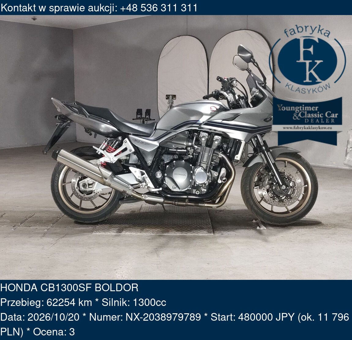HONDA CB1300SF BOLDOR  - zdjęcie 2