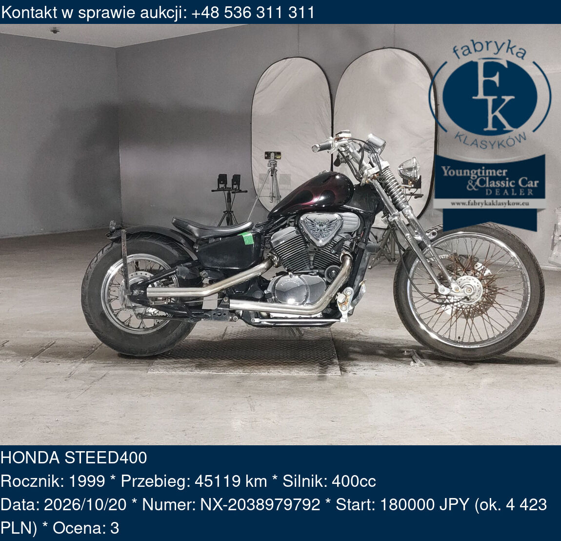 HONDA STEED400 1999 - zdjęcie 2
