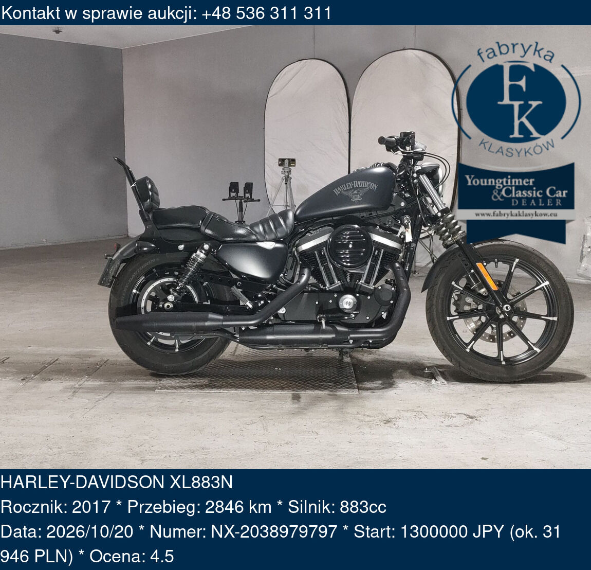 HARLEY-DAVIDSON XL883N 2017 - zdjęcie 2