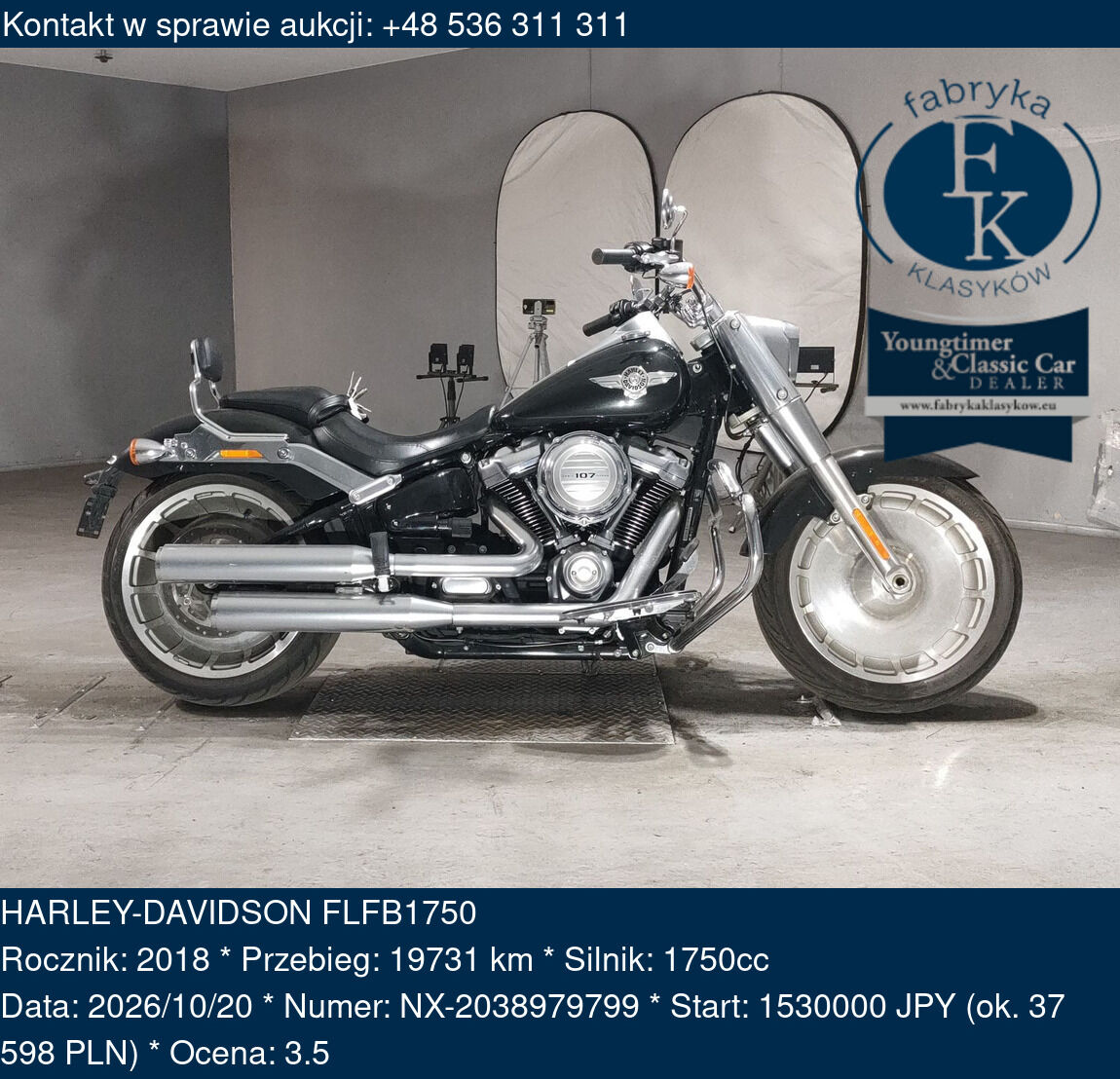 HARLEY-DAVIDSON FLFB1750 2018 - zdjęcie 2