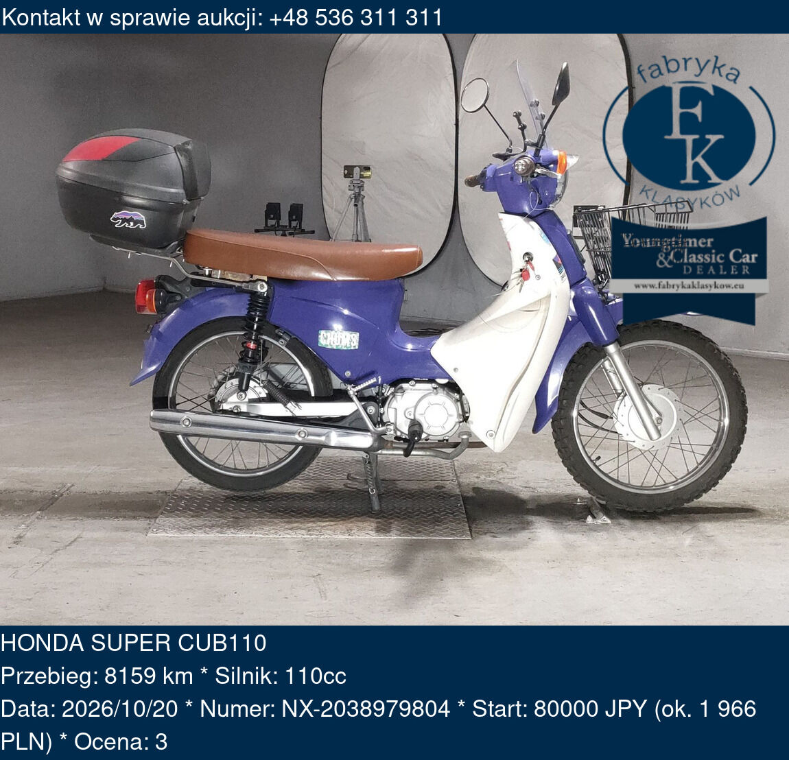 HONDA SUPER CUB110  - zdjęcie 2