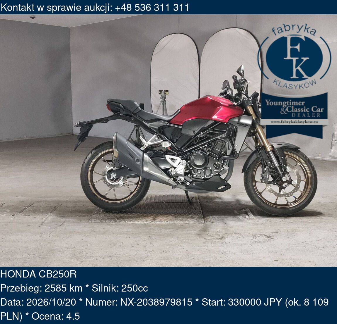 HONDA CB250R - zdjęcie 2