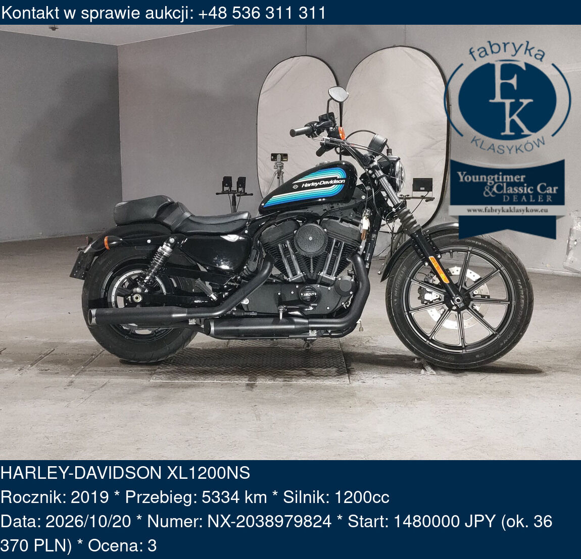 HARLEY-DAVIDSON XL1200NS 2019 - zdjęcie 2