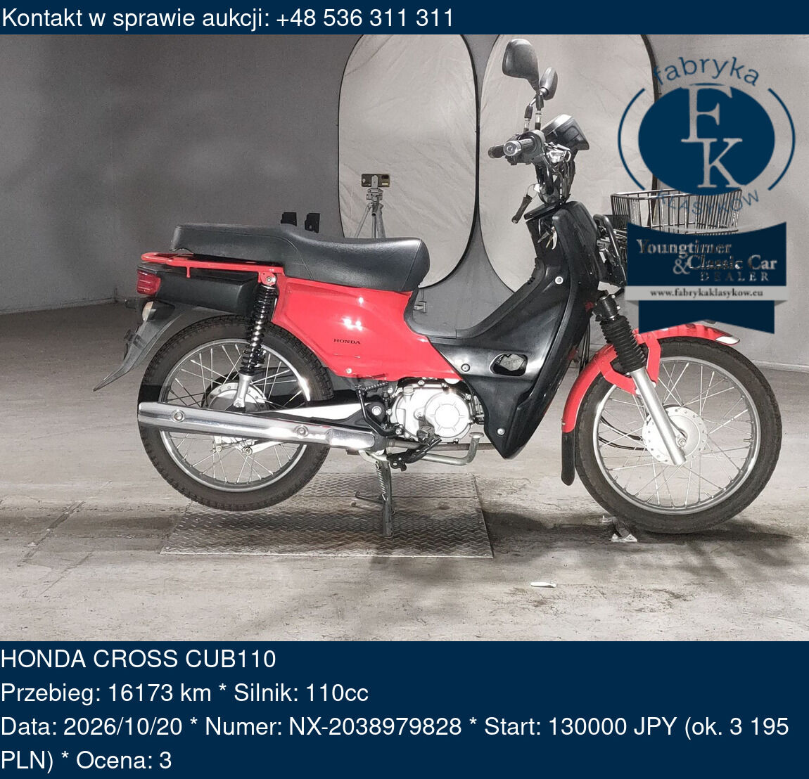 HONDA CROSS CUB110  - zdjęcie 2